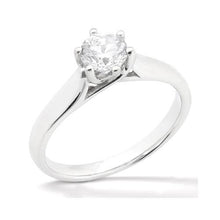 Afbeelding in Gallery-weergave laden, 1 karaat diamanten solitaire 6 Prong Sieraden Verlovingsring - harrychadent.nl