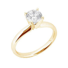 Afbeelding in Gallery-weergave laden, 1 karaat diamanten solitaire ring 4 griffen geel goud 14K - harrychadent.nl