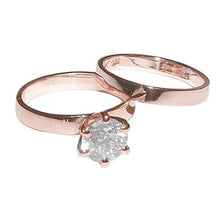 Afbeelding in Gallery-weergave laden, 1 karaat diamanten verlovingsring set Solitaire trouwring - harrychadent.nl