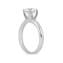 Afbeelding in Gallery-weergave laden, 1 karaat ronde diamanten Solitaire verlovingsring 14K witgoud Nieuw - harrychadent.nl