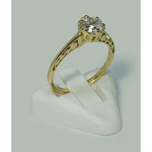 Afbeelding in Gallery-weergave laden, 1 karaat ronde diamanten kroon stijl Solitaire verlovingsring - harrychadent.nl