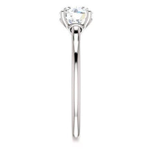 Afbeelding in Gallery-weergave laden, 1 karaat ronde diamanten solitaire verlovingsring 14K witgoud - harrychadent.nl