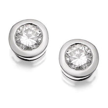 Afbeelding in Gallery-weergave laden, 1 karaat ronde geslepen diamanten oorknopjes wit goud 14k - harrychadent.nl