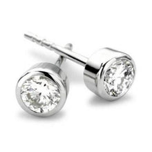 Afbeelding in Gallery-weergave laden, GIA-gecertificeerd Echte Diamant Oorbel 1.11 Karaat