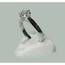 Afbeelding in Gallery-weergave laden, 1.30 karaat Echt Diamanten Solitaire Ring Wit Goud 14K