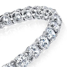 Afbeelding in Gallery-weergave laden, 10 karaat ronde diamanten armband Prong Set wit goud 14K sieraden - harrychadent.nl