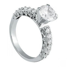 Afbeelding in Gallery-weergave laden, 1,05 karaat diamanten dames verlovingsring gouden solitaire met accenten - harrychadent.nl