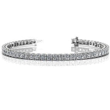 Afbeelding in Gallery-weergave laden, 10.40 ct prinses geslepen diamanten dames tennisarmband wit goud - harrychadent.nl