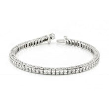 Afbeelding in Gallery-weergave laden, 10,50 Karaat Echt Diamanten Tennisarmband Witgoud 14K Sieraden