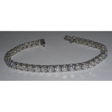 Afbeelding in Gallery-weergave laden, 10.66 ct ronde diamanten tennisarmband 41 stenen WG 14K - harrychadent.nl