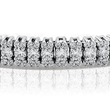 Afbeelding in Gallery-weergave laden, 10 Karaat Ronde Echt Diamanten Tennisarmband Goud Wit 14K