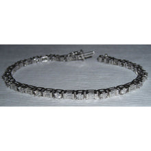 Afbeelding in Gallery-weergave laden, 11.40 ct. Diamanten tennisarmband WG Baguettes & ronde diamanten - harrychadent.nl