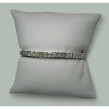 Afbeelding in Gallery-weergave laden, 11.50 karaat prinses diamanten tennisarmband massief wit goud