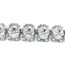 Afbeelding in Gallery-weergave laden, 13 kt witgouden diamanten tennisketting fijne sieraden
