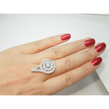 Afbeelding in Gallery-weergave laden, 1,33 ct sprankelende ronde geslepen diamanten grote hanger ketting wit goud