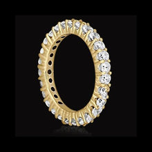 Afbeelding in Gallery-weergave laden, 1,35 ct ronde diamanten eeuwigheidsband 14k geel goud - harrychadent.nl