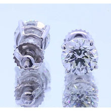 Afbeelding in Gallery-weergave laden, 1,50 karaat diamanten oorbel vier riek wit goud 14k