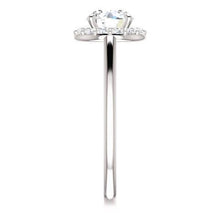 Afbeelding in Gallery-weergave laden, 1,50 karaat ronde diamanten Halo instelling verlovingsring 14K witgoud - harrychadent.nl