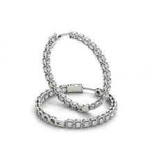 Afbeelding in Gallery-weergave laden, 1,50 karaat ronde diamanten hoepel oorbellen massief goud 14K oorbel - harrychadent.nl