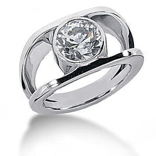 Afbeelding in Gallery-weergave laden, 1,50 karaat solitaire diamanten jubileumring met gespleten schacht - harrychadent.nl