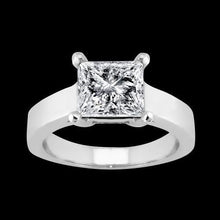 Afbeelding in Gallery-weergave laden, 1,50 karaat solitaire prinses diamanten ring wit goud 14k - harrychadent.nl