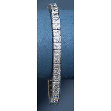 Afbeelding in Gallery-weergave laden, 18,90 Karaat Prinses Geslepen Echt Diamanten Tennisarmband Witgoud 14K Sieraden
