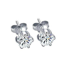 Afbeelding in Gallery-weergave laden, GIA-gecertificeerd 1.76 karaat Natuurlijke echte diamanten ( niet in een laboratorium gekweekt ) dame oorknopjes ron...