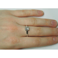 Afbeelding in Gallery-weergave laden, 1.50 karaat prinses diamanten solitaire verlovingsring wit goud