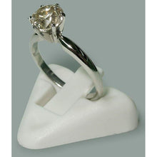 Afbeelding in Gallery-weergave laden, 1.50 karaat ronde diamanten solitaire verlovingsring sieraden