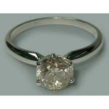 Afbeelding in Gallery-weergave laden, 1.50 karaat ronde diamanten solitaire verlovingsring sieraden