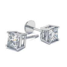 Afbeelding in Gallery-weergave laden, 1.8 Ct Princess Cut Dames Stud Earring 14K Wit Goud - harrychadent.nl