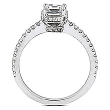 Afbeelding in Gallery-weergave laden, 1.85 karaat verborgen Halo diamanten gouden verlovingsring met accenten