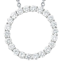 Afbeelding in Gallery-weergave laden, 2 Ct. Diamond Circle Of Love hanger ketting zonder ketting goud 14K - harrychadent.nl