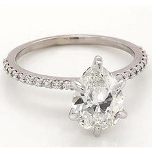 Afbeelding in Gallery-weergave laden, 2 karaat diamanten ring vrouwen wit goud 14K Solitaire met accent - harrychadent.nl