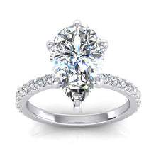 Afbeelding in Gallery-weergave laden, 2 karaat diamanten ring vrouwen wit goud 14K Solitaire met accent - harrychadent.nl