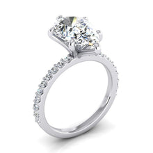 Afbeelding in Gallery-weergave laden, 2 karaat diamanten ring vrouwen wit goud 14K Solitaire met accent - harrychadent.nl