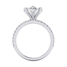 Afbeelding in Gallery-weergave laden, 2 karaat diamanten ring vrouwen wit goud 14K Solitaire met accent - harrychadent.nl