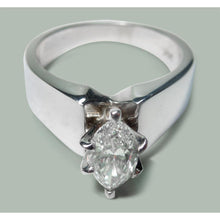 Afbeelding in Gallery-weergave laden, 2 karaat diamanten solitaire verlovingsring 14K witgoud - harrychadent.nl