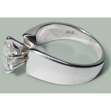 Afbeelding in Gallery-weergave laden, 2 karaat diamanten solitaire verlovingsring 14K witgoud - harrychadent.nl