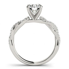 Afbeelding in Gallery-weergave laden, 2 karaat ronde diamanten solitaire met accenten ring goud wit 14K - harrychadent.nl