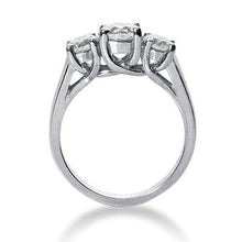 Afbeelding in Gallery-weergave laden, 2.01 Karaat Lucida Echt Diamanten Ringen Wit Goud 3 Steen