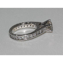 Afbeelding in Gallery-weergave laden, 2.75 Karaat Sprankelende Echt Diamanten Solitaire Ring Met Accenten
