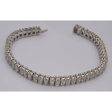 Afbeelding in Gallery-weergave laden, 22,50 karaat smaragd geslepen diamanten tennisarmband wit goud 14k - harrychadent.nl