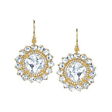 Afbeelding in Gallery-weergave laden, 2,50 ct. diamanten oorring diamanten dangle paar geel goud