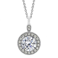 Afbeelding in Gallery-weergave laden, 2,50 ct. Ronde Diamanten Ketting Hanger Zonder Ketting Wit Goud 14K - harrychadent.nl