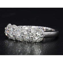 Afbeelding in Gallery-weergave laden, 2,50 karaat ronde diamanten damesjubileumring wit goud 14k