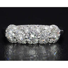 Afbeelding in Gallery-weergave laden, 2,50 karaat ronde diamanten damesjubileumring wit goud 14k