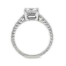 Afbeelding in Gallery-weergave laden, 2,51 karaats diamanten ring in antieke stijl met accenten witgouden sieraden