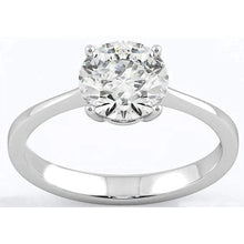 Afbeelding in Gallery-weergave laden, 2,75 Ct Solitaire diamanten verlovingsring 4 tanden 14K goud wit