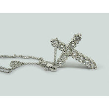 Afbeelding in Gallery-weergave laden, 2,75 ct rond geslepen diamanten kruis ketting hanger